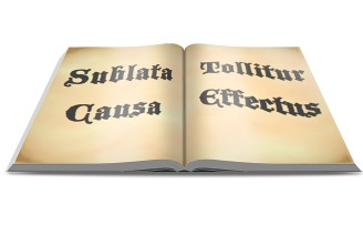 Sublata Causa Tollitur Effectus open book